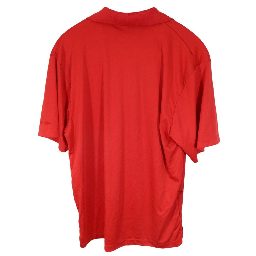 4/$25 BEN HOGAN Performance Size M Red Argyle Dry Wick Short Sleeve Golf Polo - Picture 3 of 4